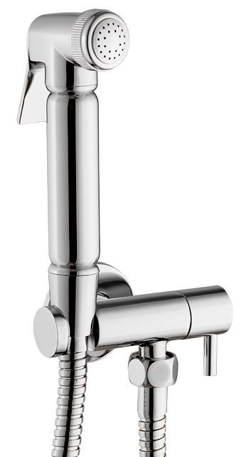 Tailored Round Shut Off Handspray Douche Kit With Stop Valve