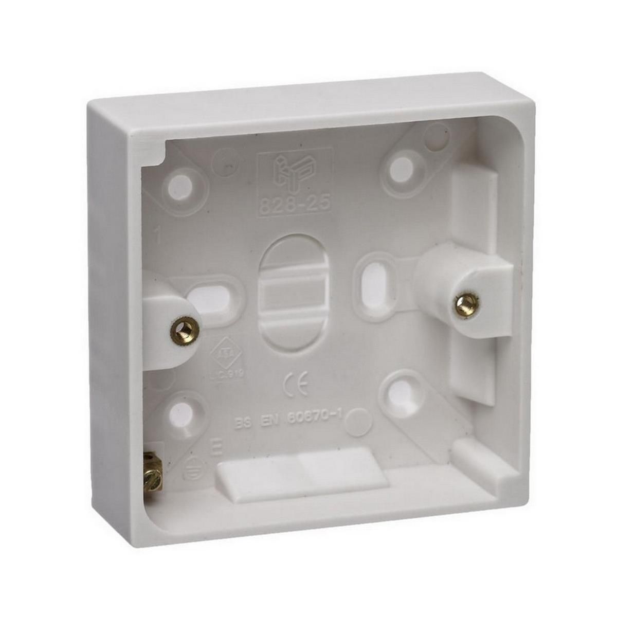 2 Gang 25mm Pattress Box