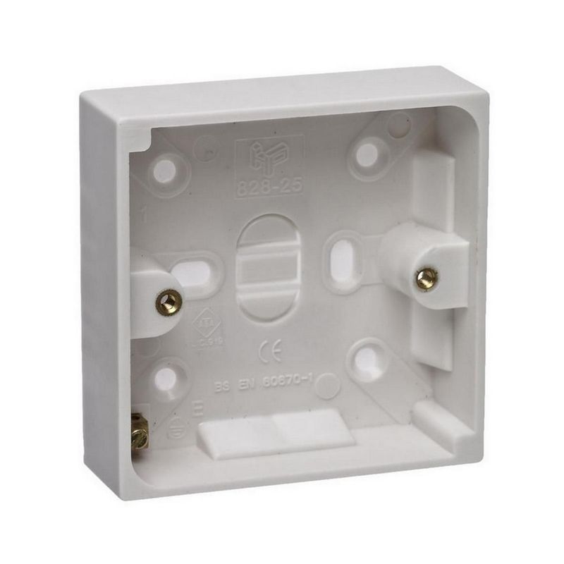 2 Gang 25mm Pattress Box