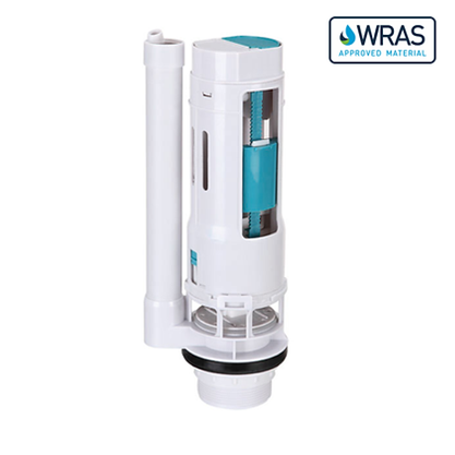 Keyplumb Dual Flush Valve With Chrome Push Button With Stems