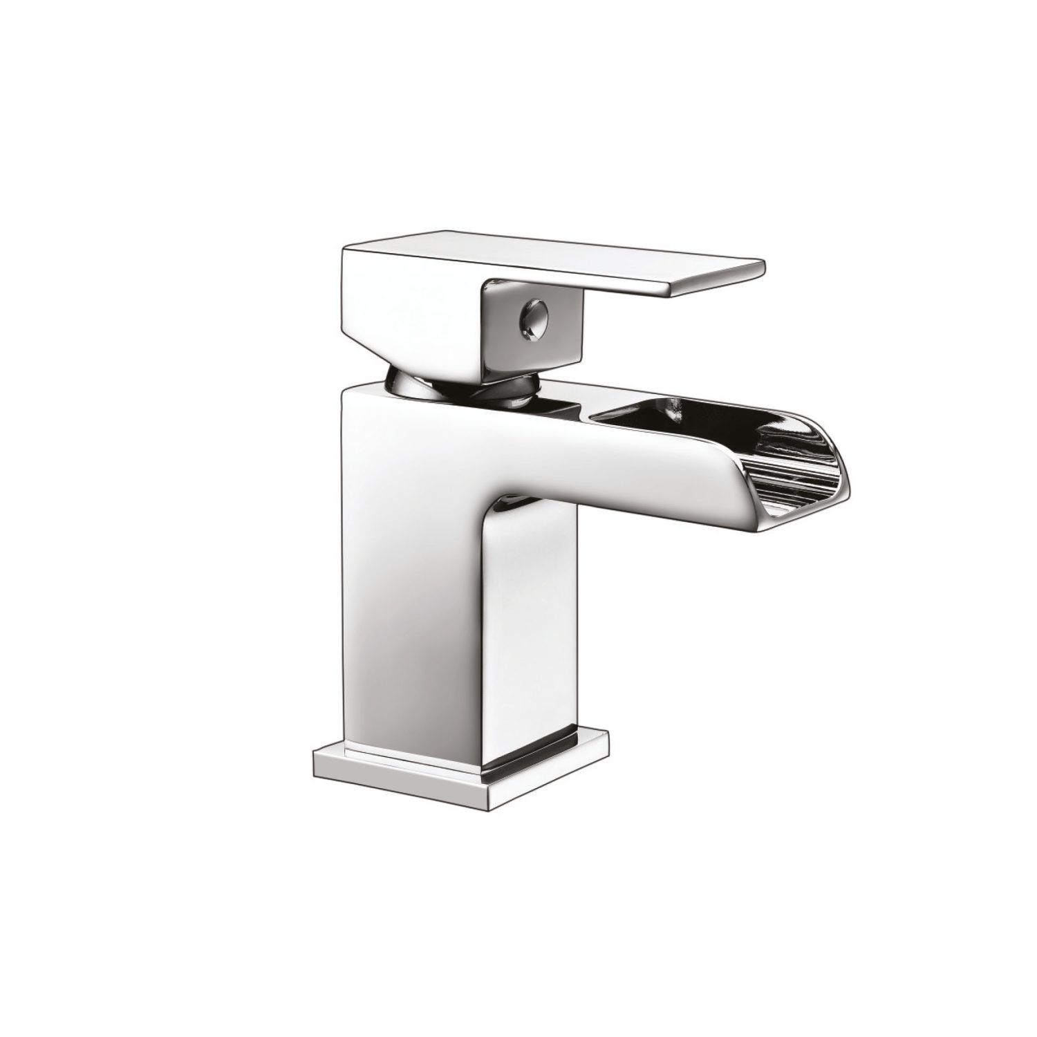 Victoria Waterfall Mini Mono Basin Mixer & Spring Waste