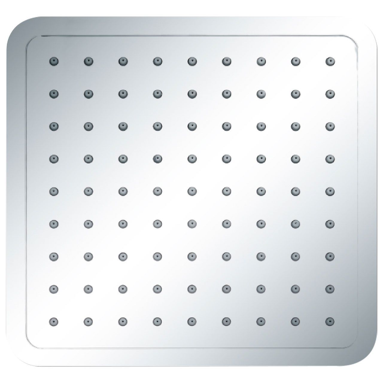 Overhead 8" 200mm Square Shower Head Chrome / Grey