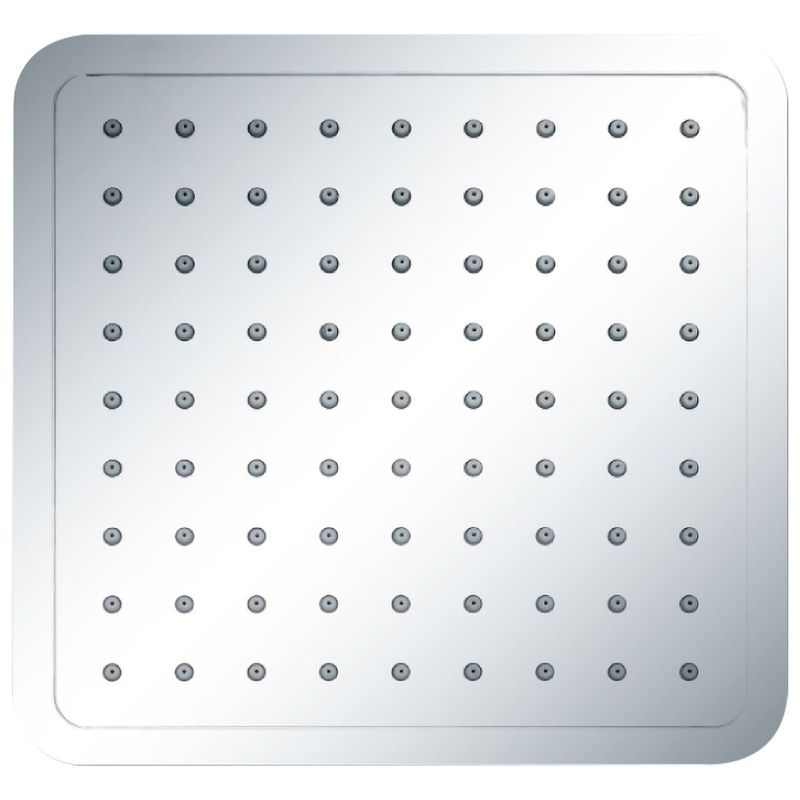 Overhead 8" 200mm Square Shower Head Chrome / Grey