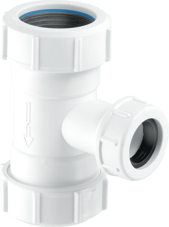 Mcalpine Tee With Universal Connection to overflow Mcalpine Tee With Universal Connection to overflow