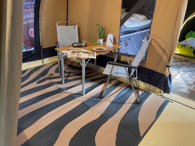 Vorzelt Teppich Zebra 270 x 200 cm