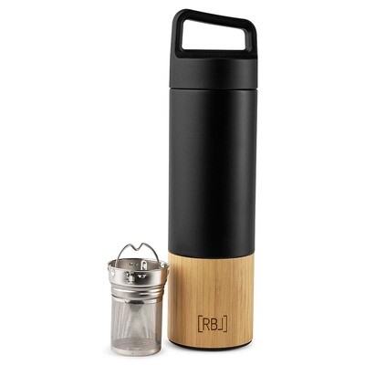 Rebel Outdoor Thermosflasche für Tee 530 ml Bambus-Schwarz