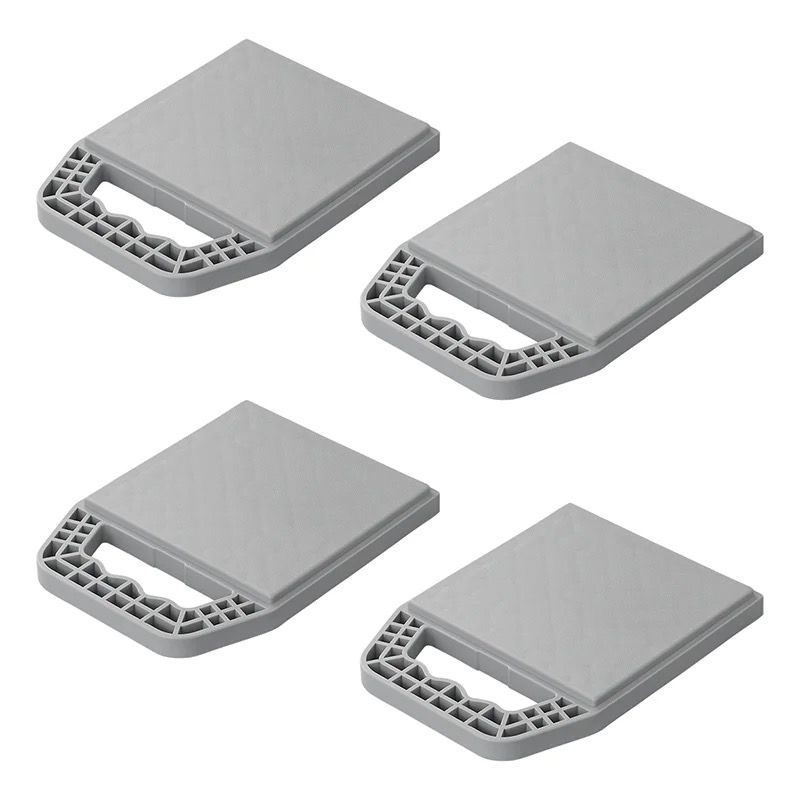 4er Set Stapelbare Unterlegplatten mit Griff