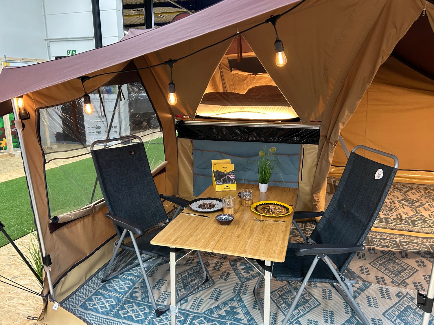 Campooz Bambus Tisch 120 cm x 72 cm