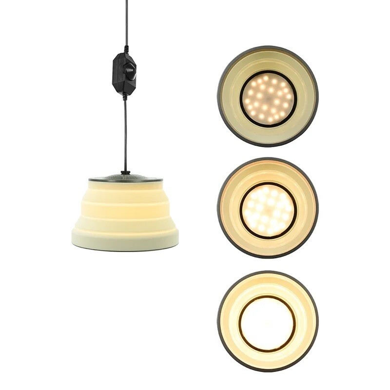 LED Hängelampe faltbar 20 cm Durchmesser