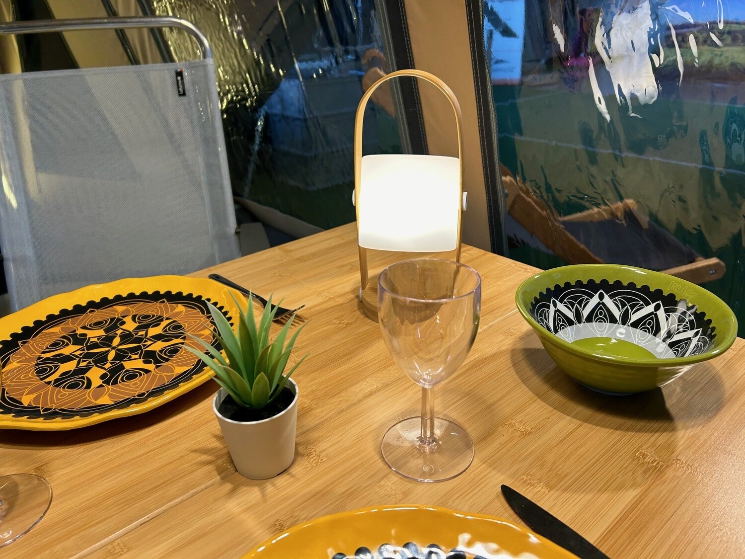 LED Lampe Blokhus Tischlampe 25 cm