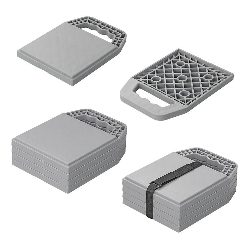 4er Set Stapelbare Unterlegplatten mit Griff