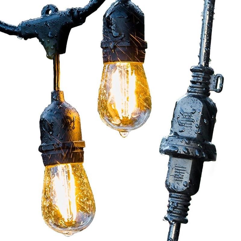 LED Lichterkette 6,5 M mit 10 x E27  Lampen