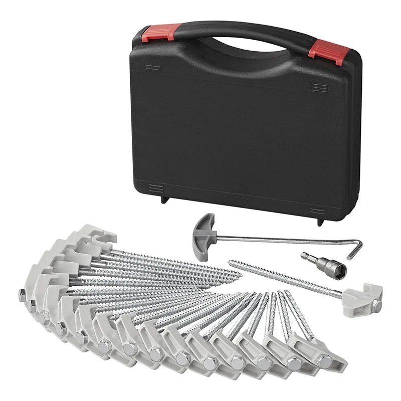 Set-Schraubheringe im Koffer  20 cm