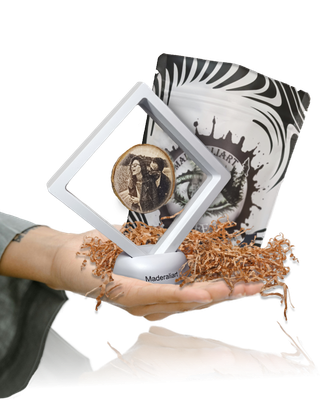 Expositor Wood Slice | Marco Personalizado con Foto en Madera