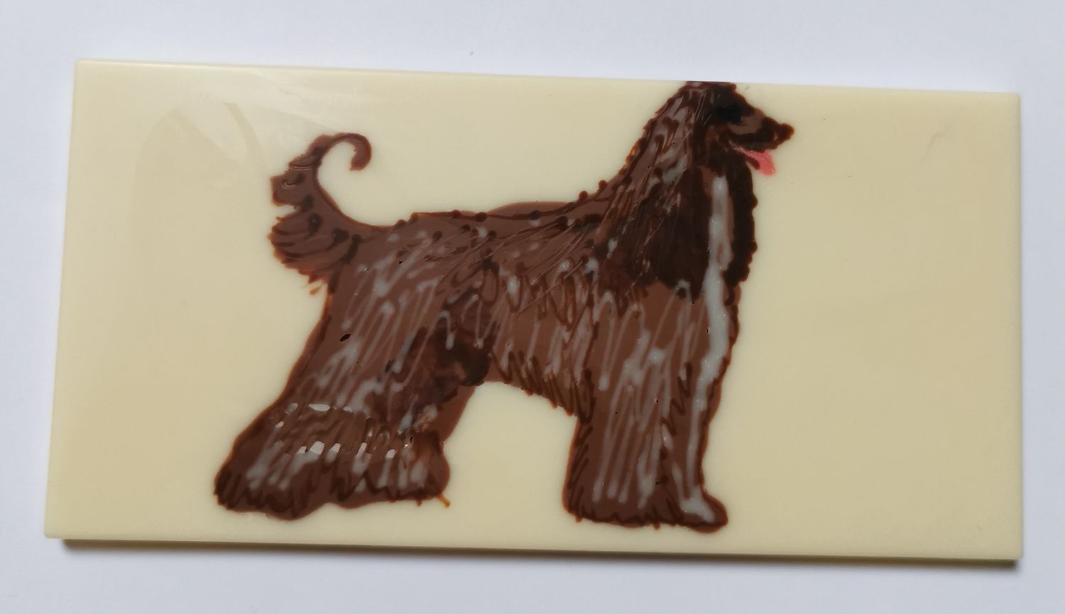 Wunsch Bild Schokoladen Tafel gezeichnet