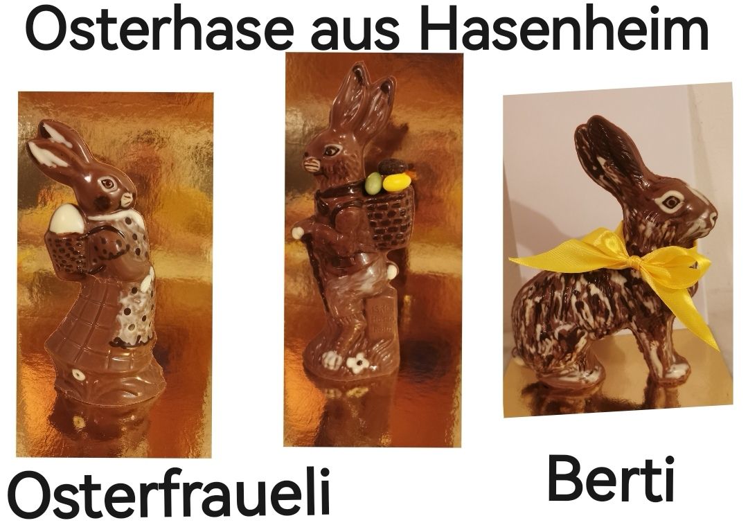 "Berti" Berg Wald Osterhase/ Osterfraueli/Osterhase aus Hasen heim PREIS INKL CHF 7.50 FRAGILE VERSAND ( Hase CHF 27.50)