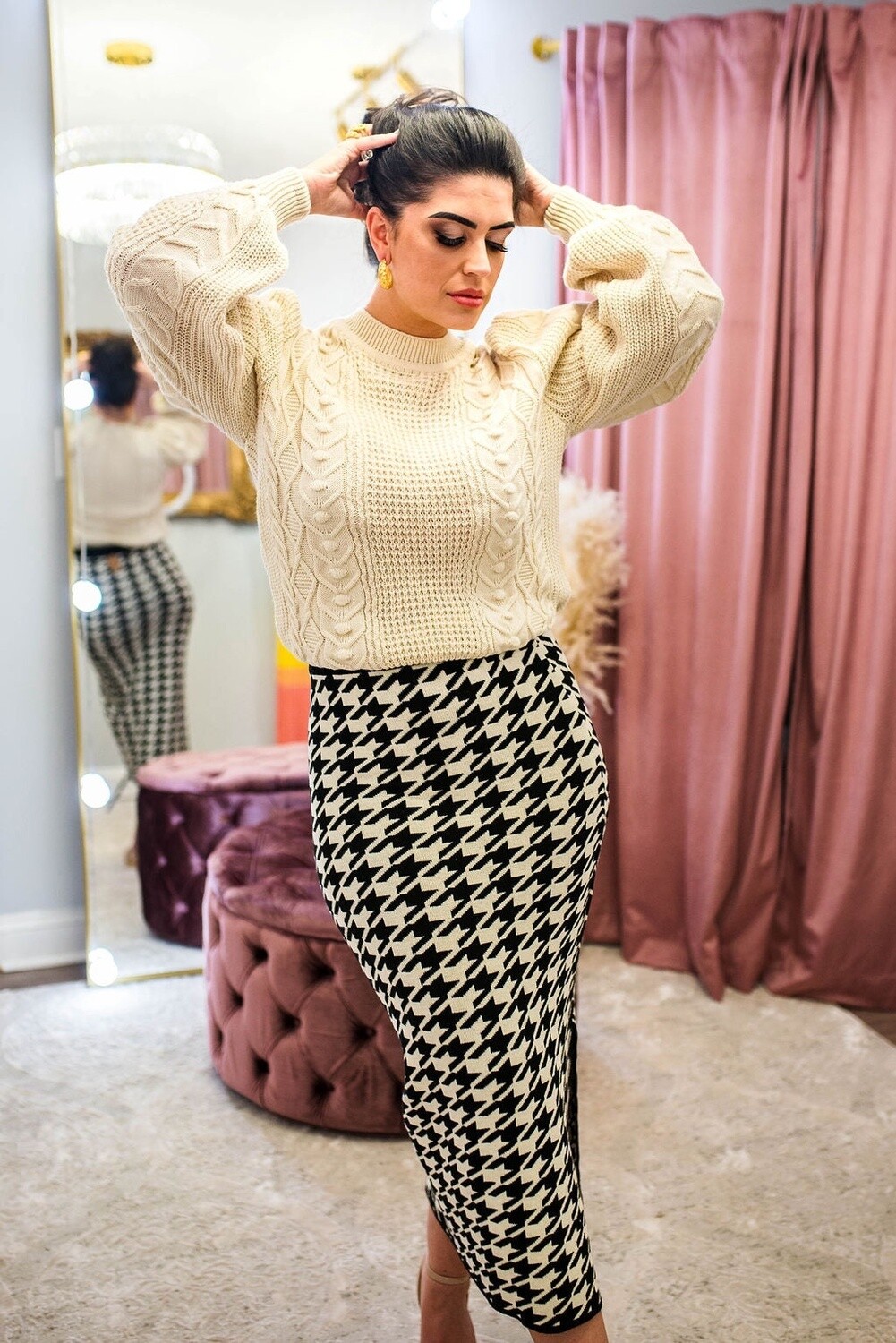 Black &amp; White Skirt