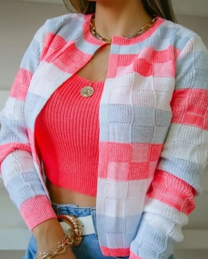 Twin Cardigan Set