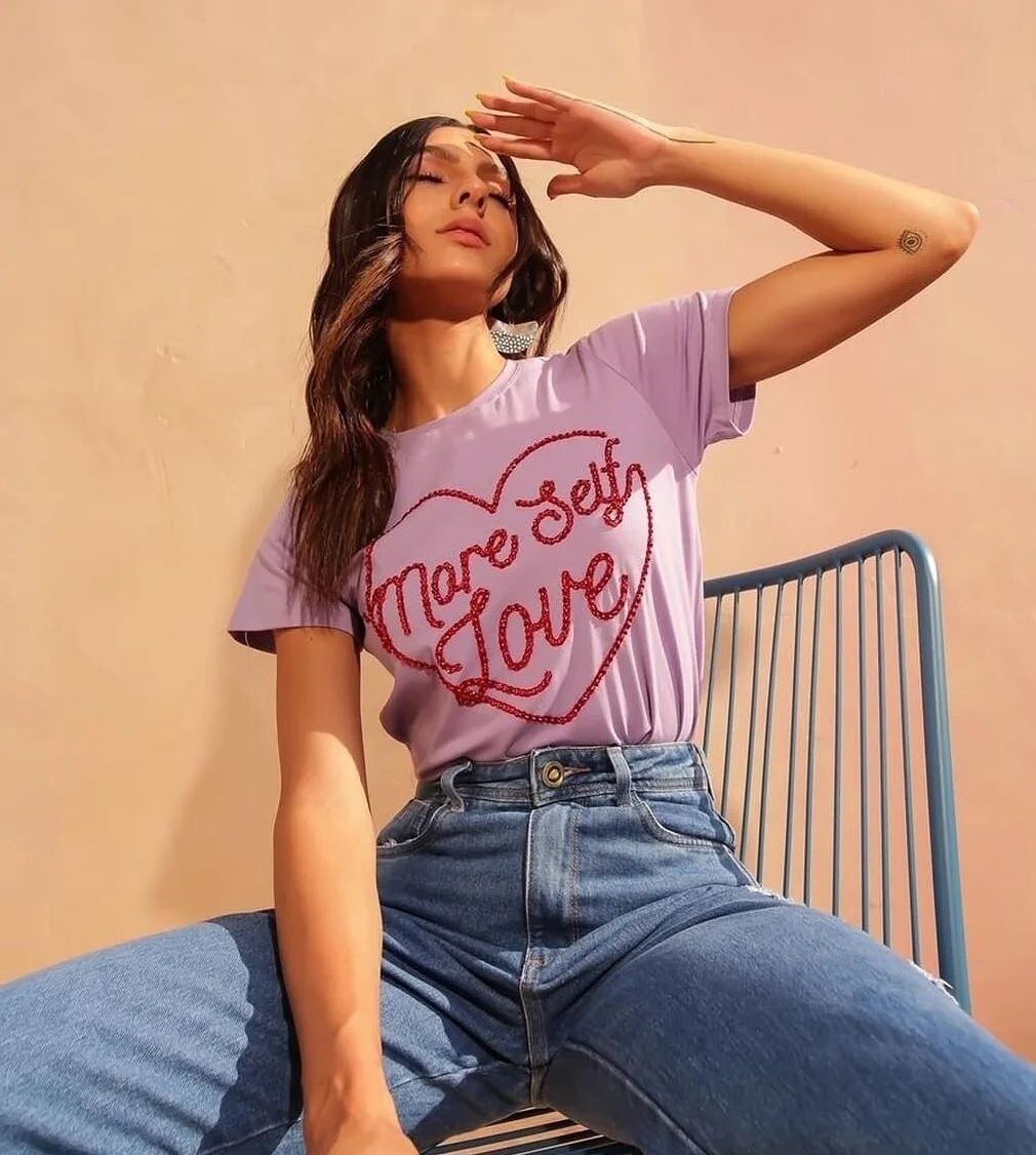 More Self Love T-shirt, Size: Small, Color: Purple