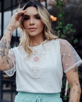 Pearl Flower Tee