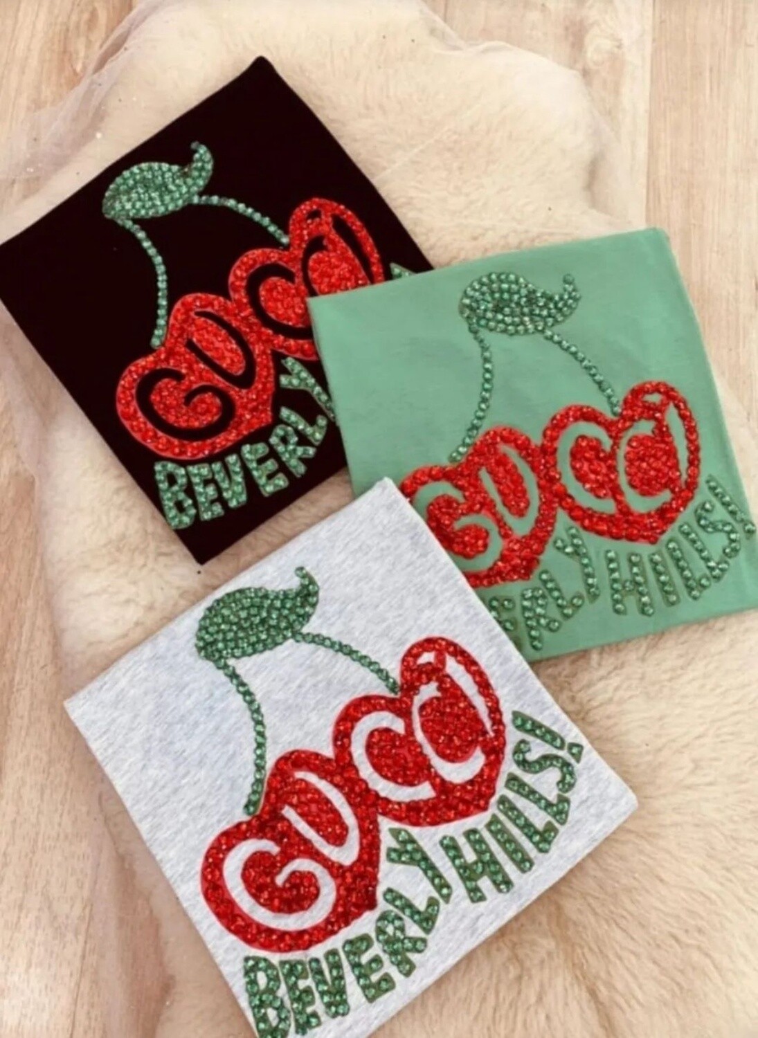Beverly Hills T-shirt, Color: Green, Size: X-Large