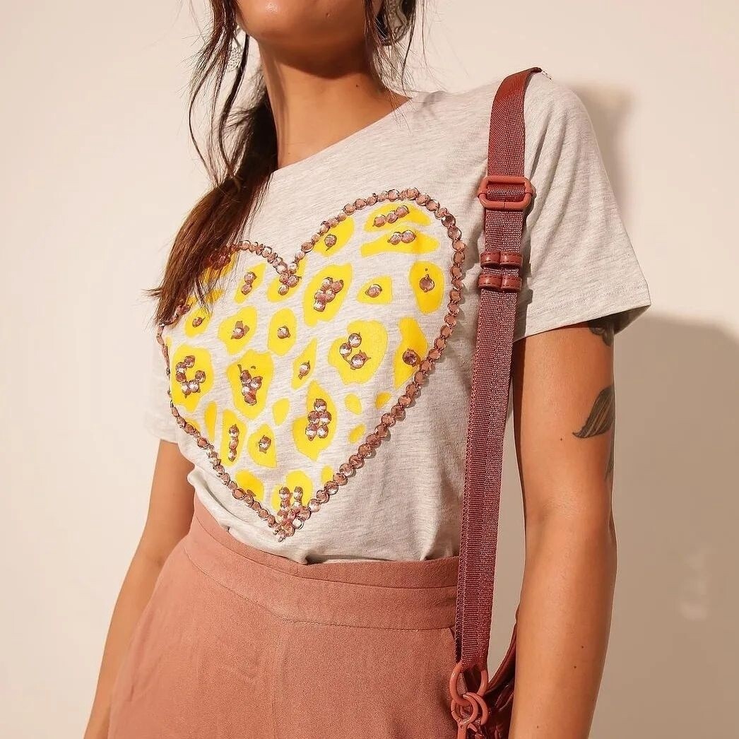 Cheetah Heart T-Shirt, Size: Medium