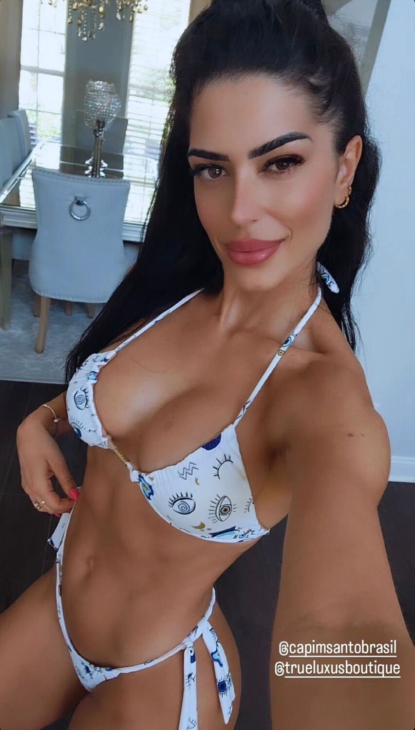 Summer  set Bikini, Color: Greek print, Size: Medium