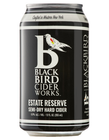 BlackBird Cider Works Estate Reserve Semi-Dry Hard Cider 12oz (can)