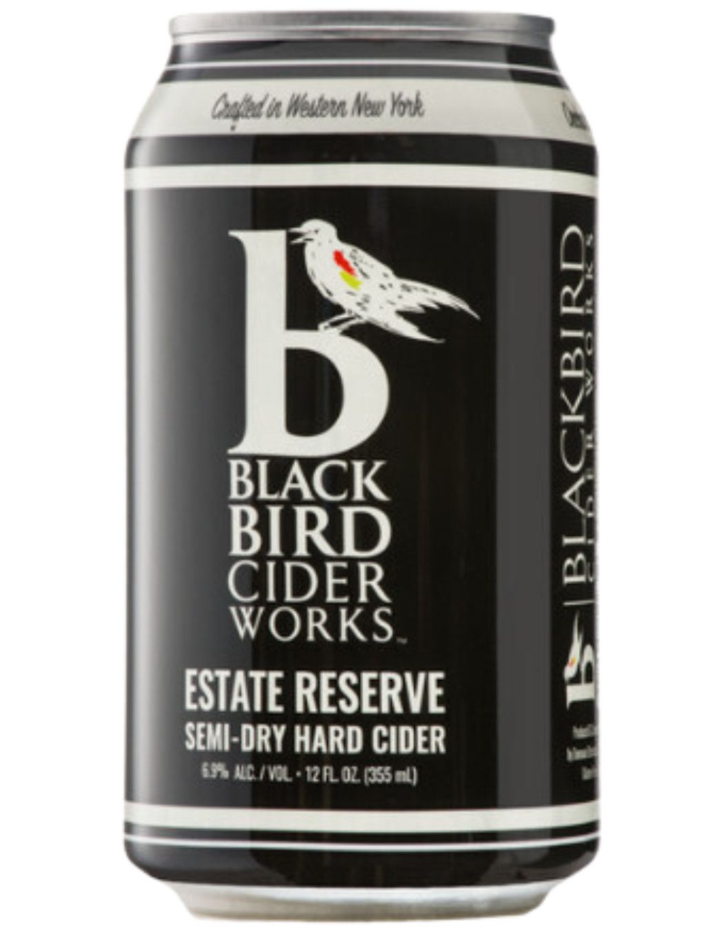 BlackBird Cider Works Estate Reserve Semi-Dry Hard Cider 12oz (4 pack can)