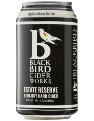 BlackBird Cider Works Estate Reserve Semi-Dry Hard Cider 12oz (4 pack can)