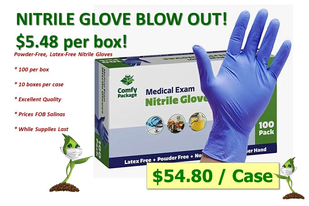 GB Nitrile Gloves - Box of 100 X-LARGE