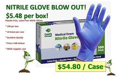 GB Nitrile Gloves - Box of 100 LARGE