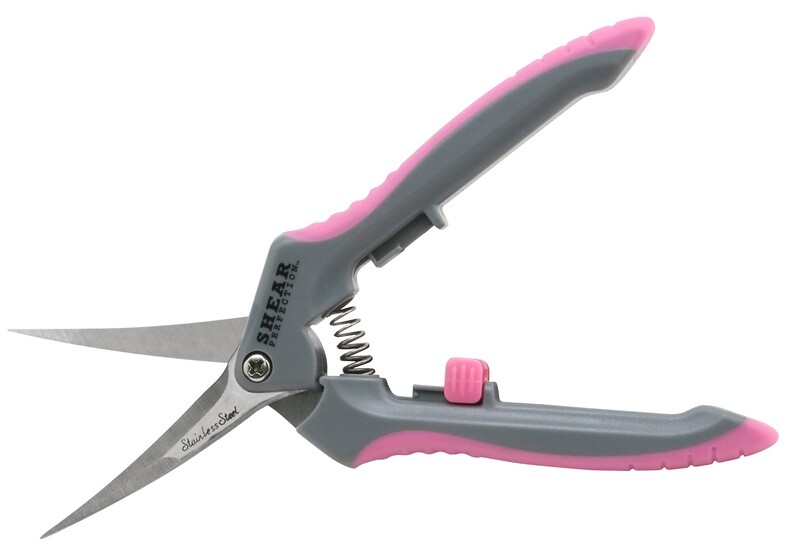 Pink Platinum Stainless Trimming Shear - 2&quot; Curved Blades