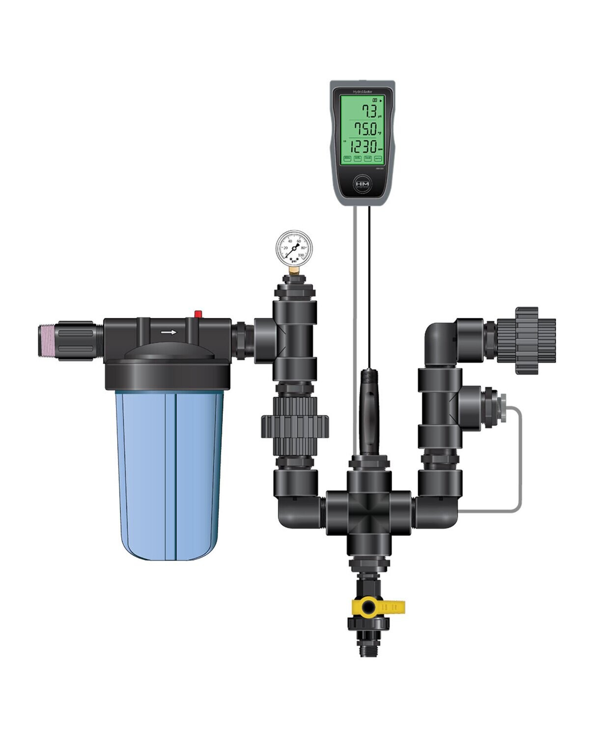 Dosatron 1.5&quot; Nutrient Monitor Kit w/Chamber HYKMON150