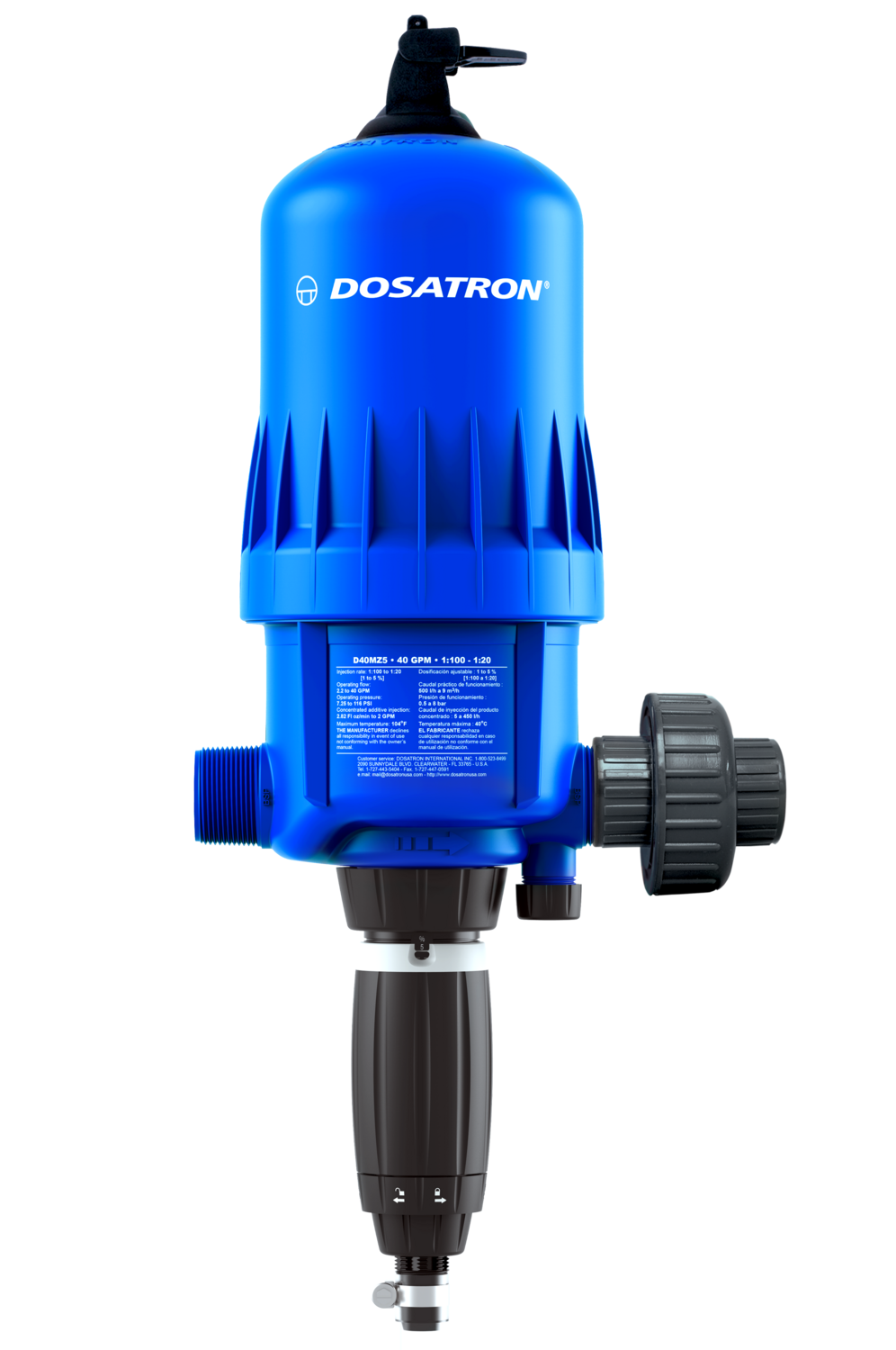 Dosatron 1.5&quot; Doser 40GPM D40MZ5BPVFHY