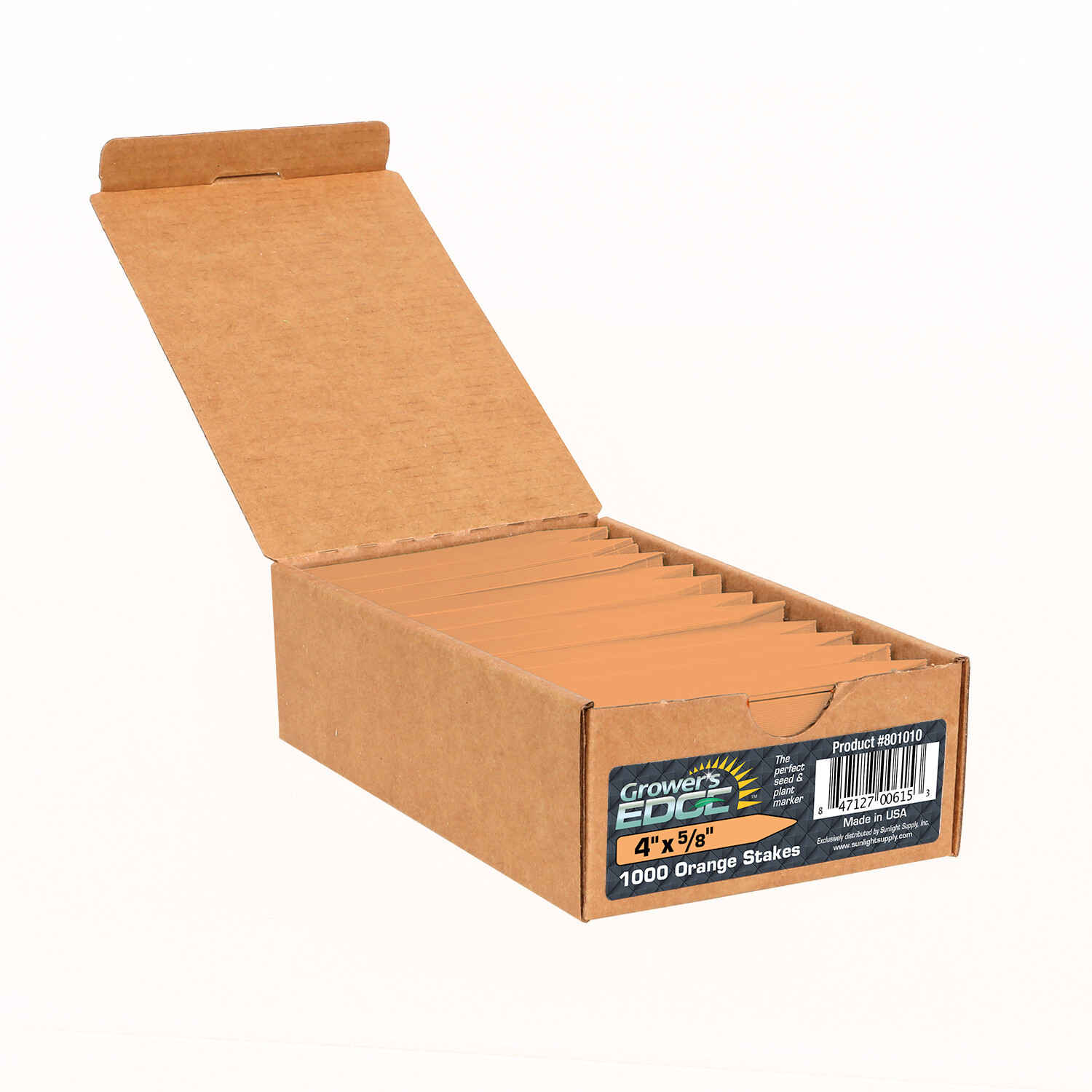 Grower's Edge Plant Stake Label Orange (per 100)