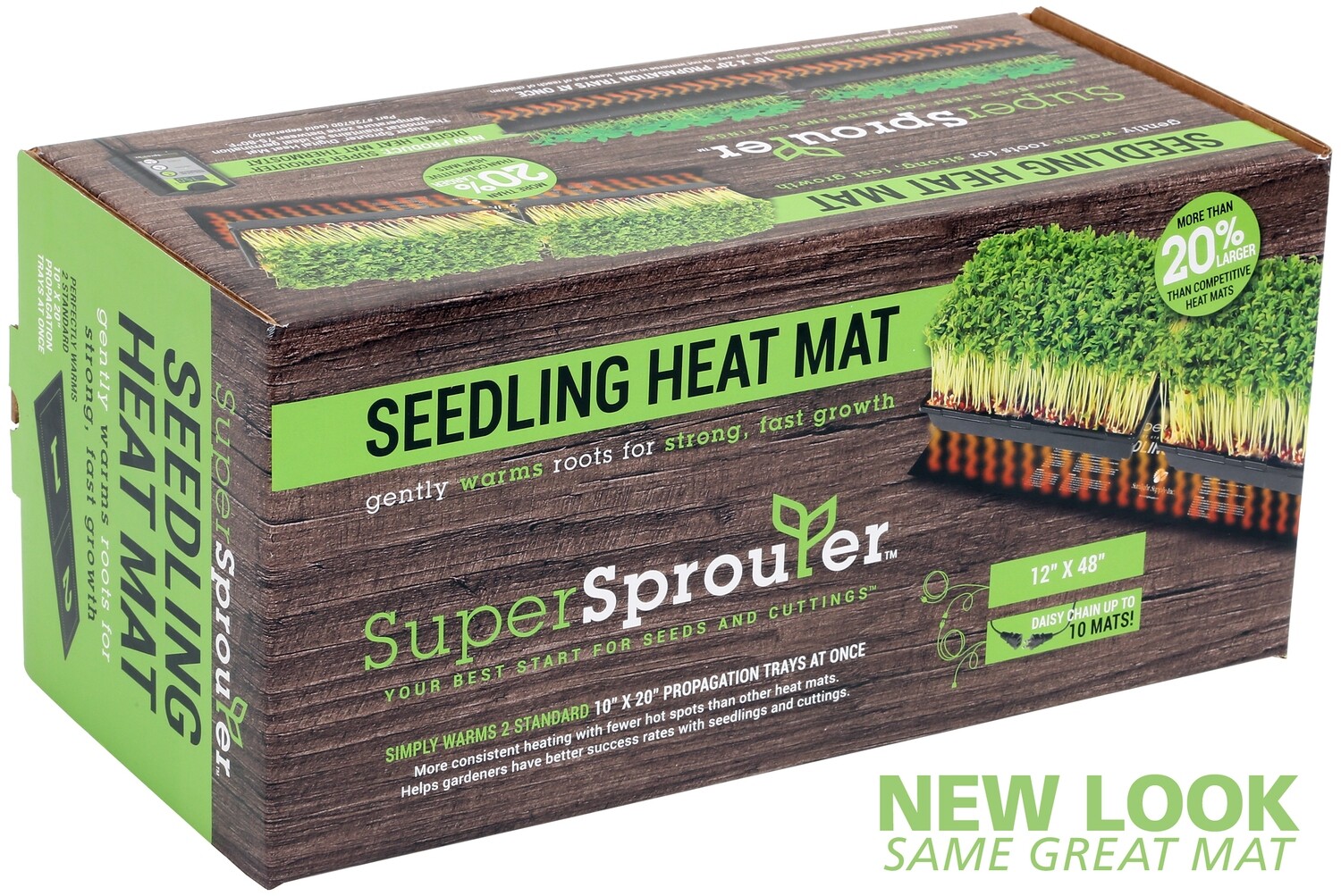 Super Sprouter Seedling Heat Mat - 2 Tray 12"x48"