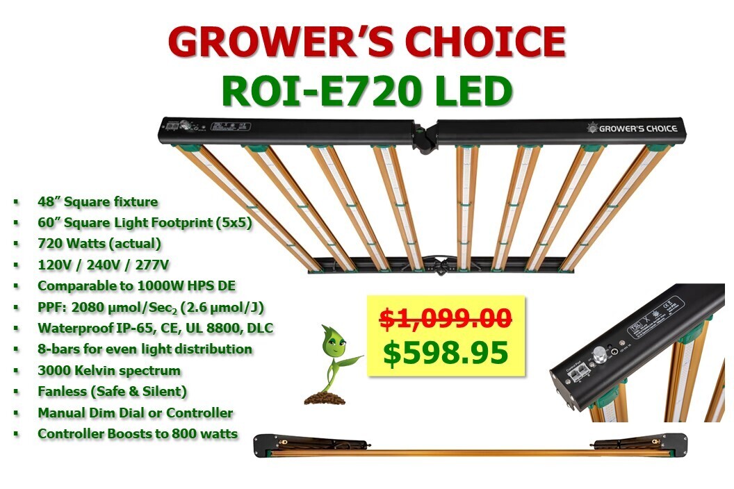 Grower&#39;s Choice ROI-e720 LED 120-277V