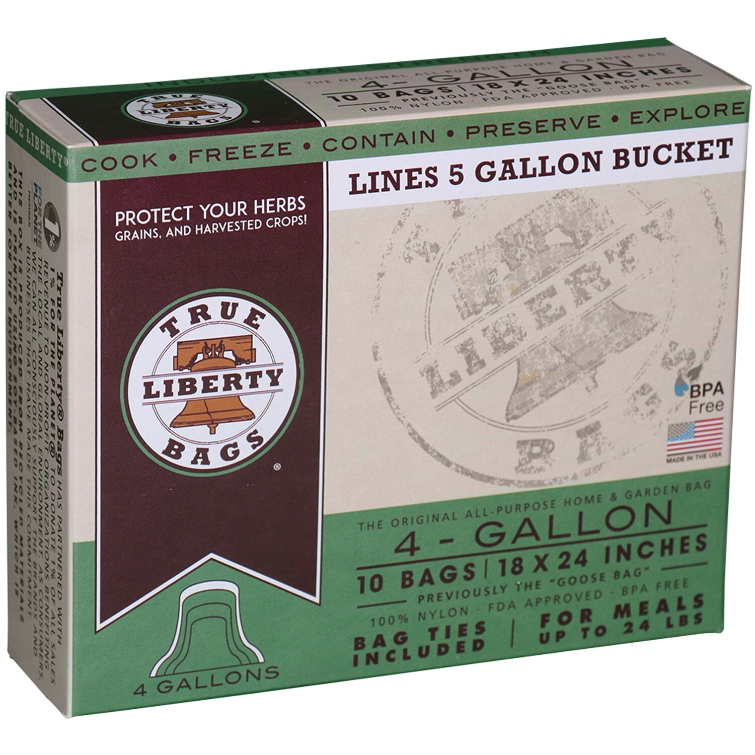 True Liberty 4 Gallon Goose Bags 10/Box