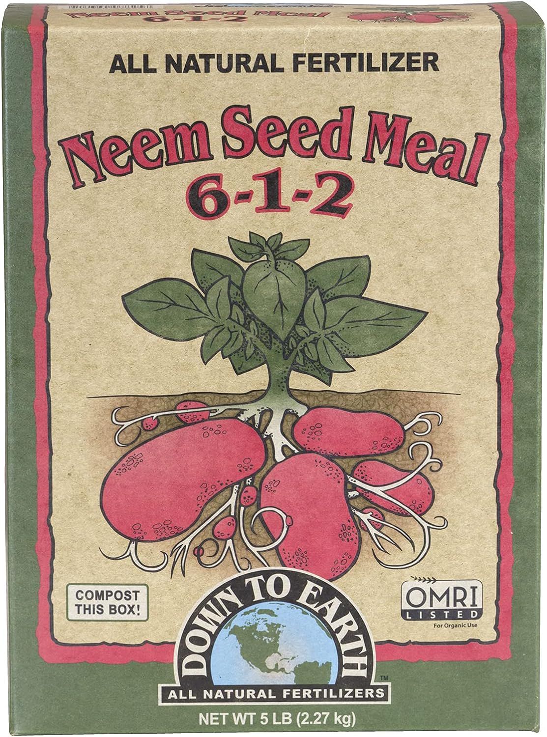 D2E Neem Seed Meal 5lb