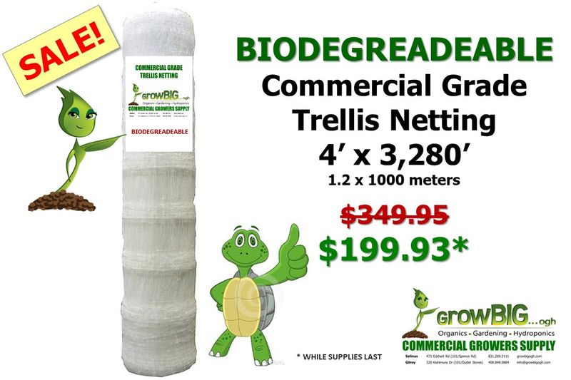 Trellis Netting 4&#39; x 3280&#39; Biodegradable
