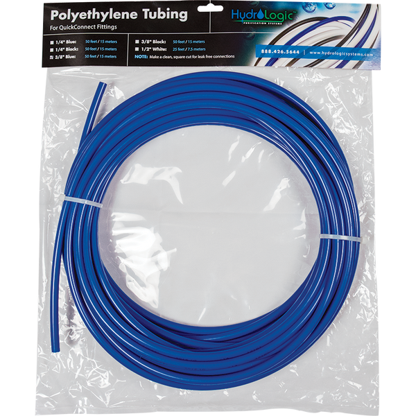 Hard Polyethylene Tubing 3/8&quot; Blue 50ft