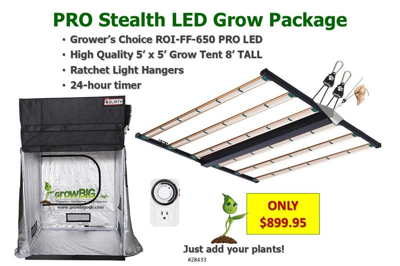 PRO-STEALTH 650 LED Grow Light Package