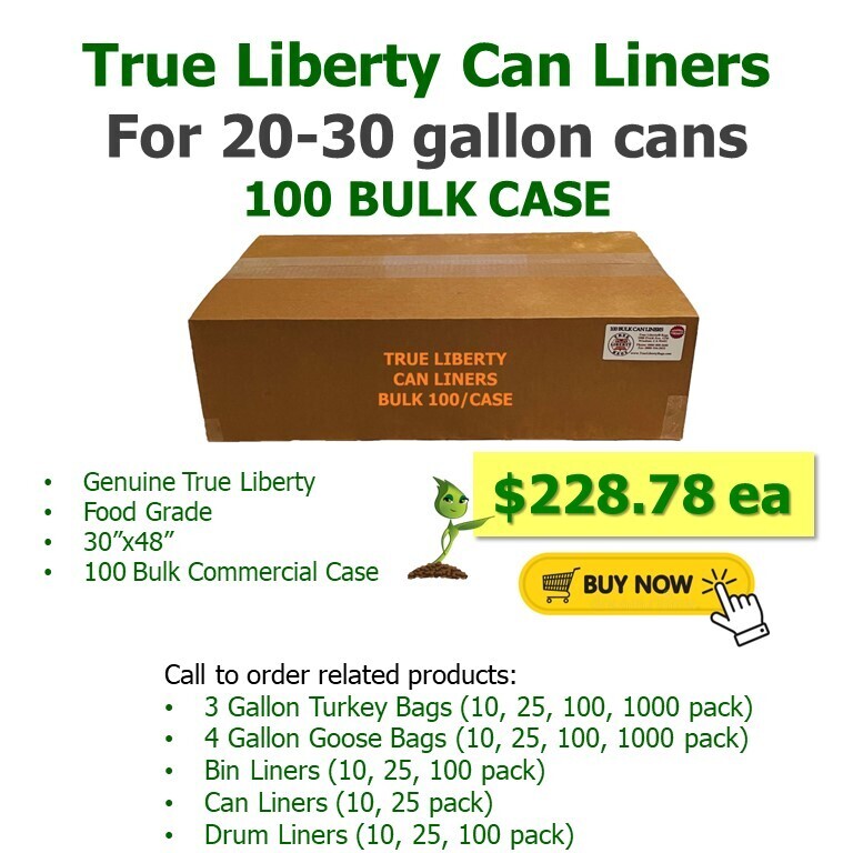 True Liberty Can Liners - 100 Pack