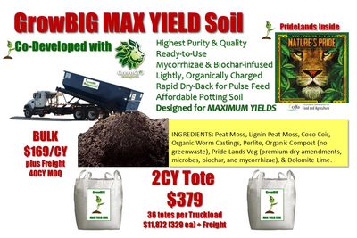 GrowBIG MaxYield Soil 2cy Tote (FOB Salinas)