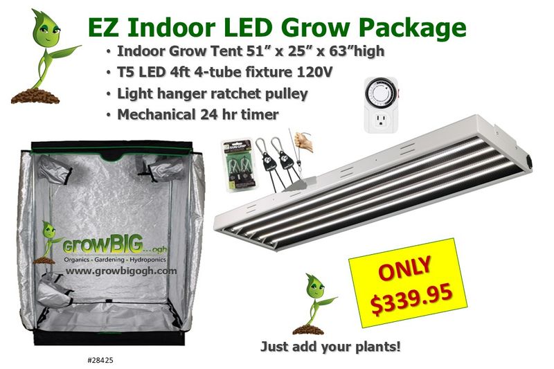 EZ Indoor T5 LED &quot;44&quot; Grow Light Package