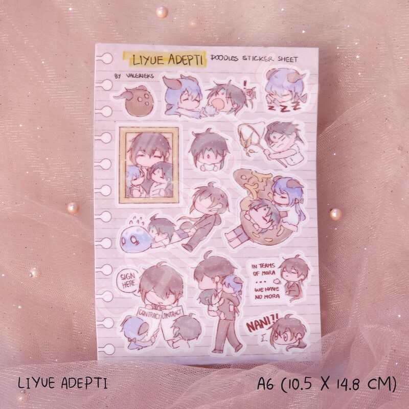 Genshin A6 Sticker Sheet