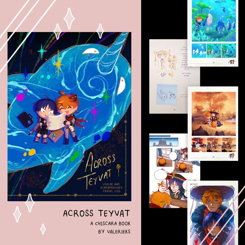 Chiscara Art Book / Zine &quot;Across Teyvat&quot;