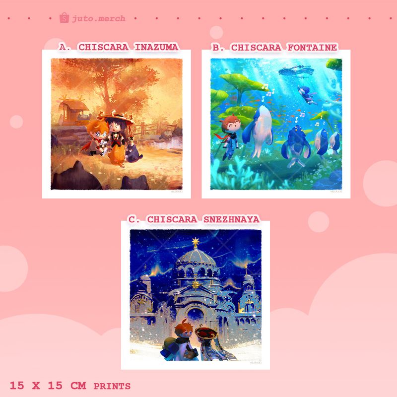 Genshin Impact A5 &amp; Square Art Prints
