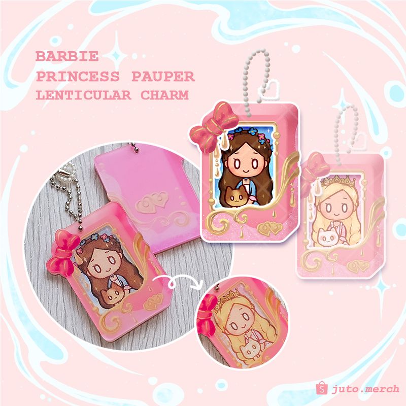 Barbie Princess Pauper Lenticular Charm